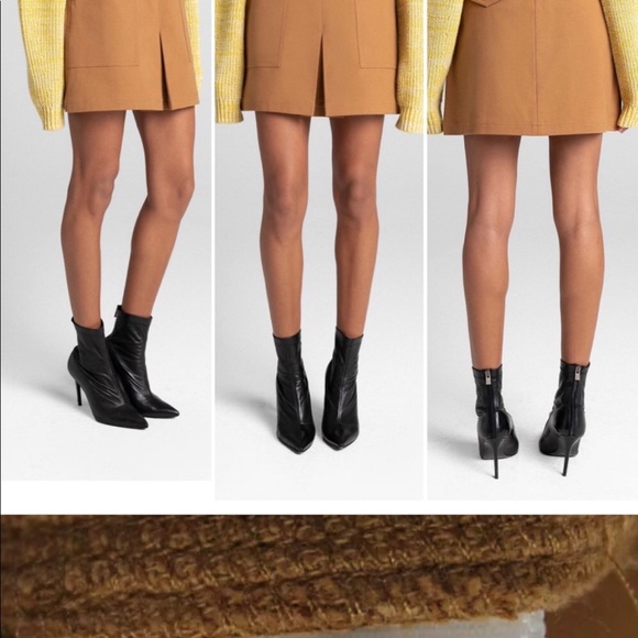 A.L.C. | Dane Twill A-Line Brown Mini Skirt 12 - Picture 5 of 5